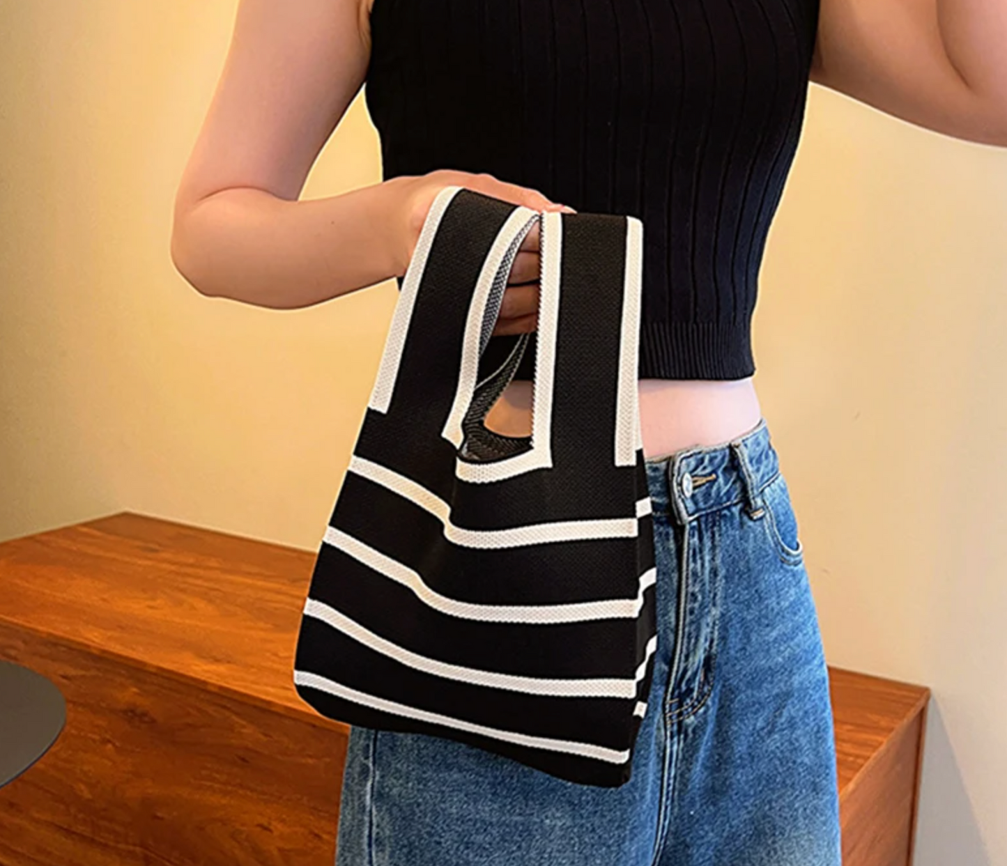 Striped Handbag